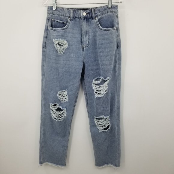 NWT Indigo Rein Super High Rise Straight Leg Denim Jeans Size 9/28 - Picture 1 of 11